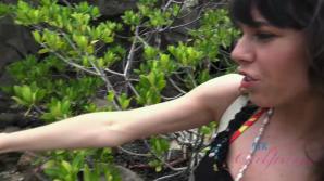 You take Vera out for the day and she sucks your cock on a cliff.